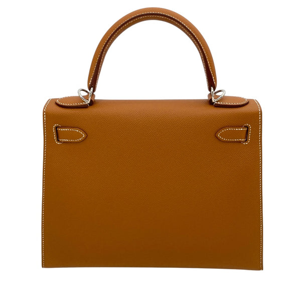 エルメス HERMES ケリー28 外縫い U刻 ゴールド SV金具 エプソン レディース ハンドバッグ