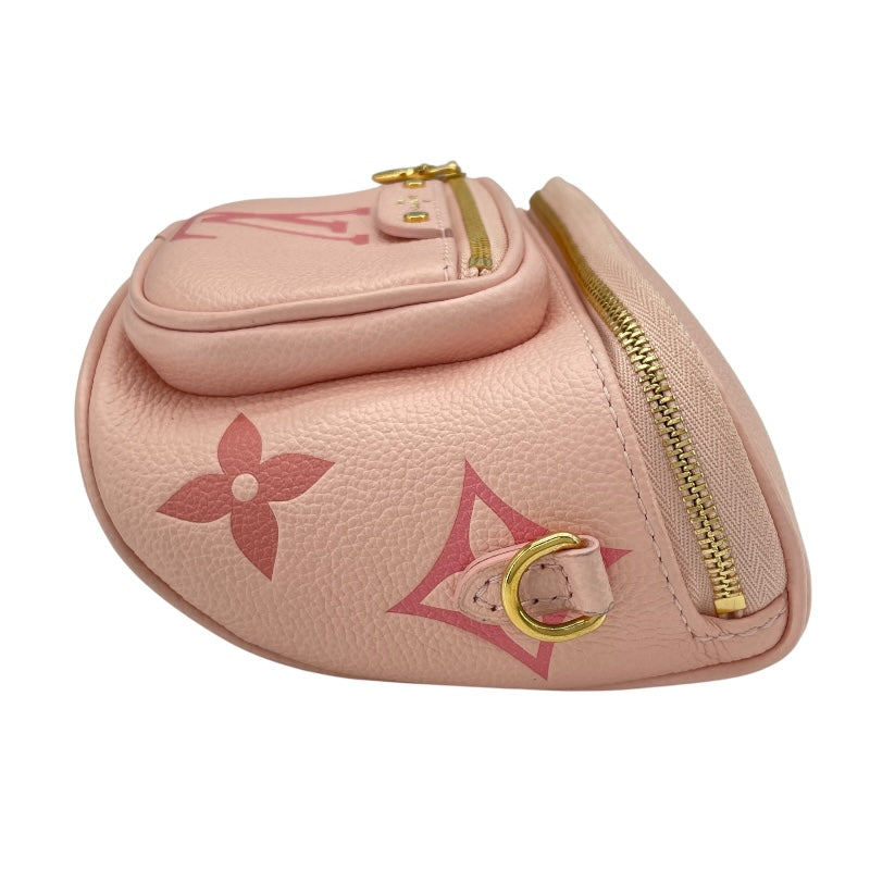 ルイ・ヴィトン LOUIS VUITTON ミニ バムバッグ M82347 ピンク モノグラム・アンプラント レディース ショルダーバッグ