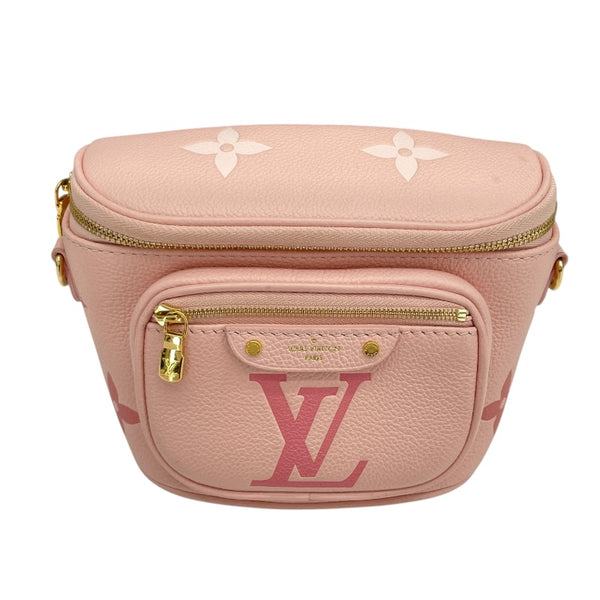 ルイ・ヴィトン LOUIS VUITTON ミニ バムバッグ M82347 ピンク モノグラム・アンプラント レディース ショルダーバッグ