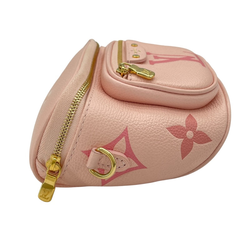 ルイ・ヴィトン LOUIS VUITTON ミニ バムバッグ M82347 ピンク モノグラム・アンプラント レディース ショルダーバッグ