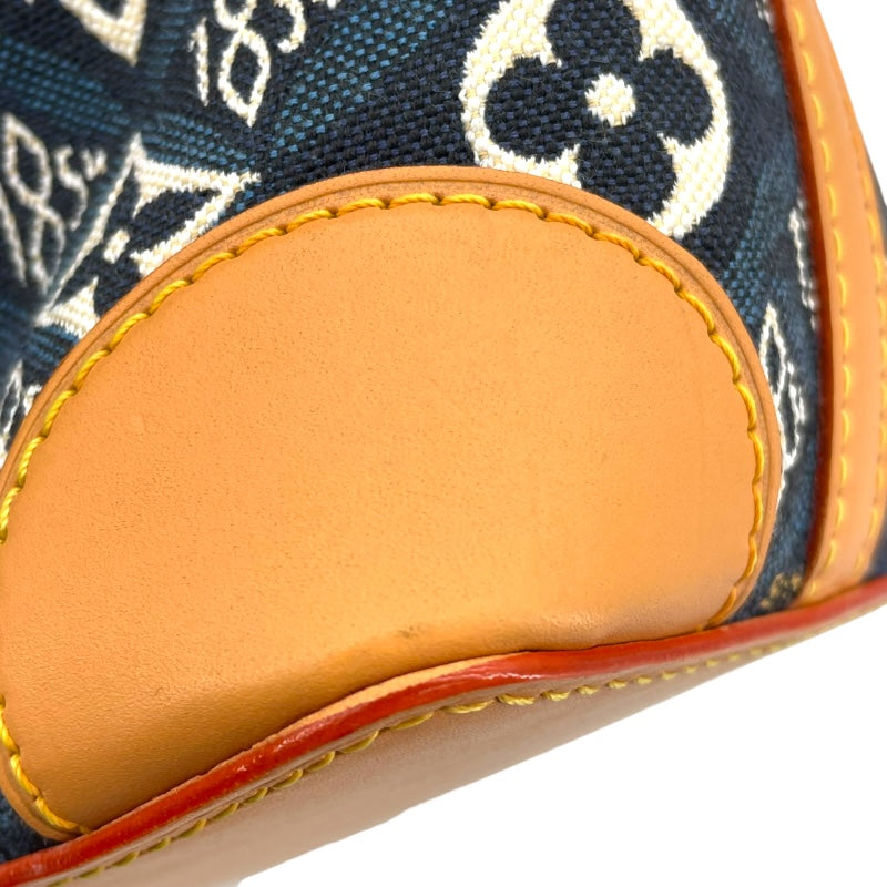 ルイ・ヴィトン LOUIS VUITTON ノエ・パース SINCE1854 M57447 ブルー キャンバス レディース ショルダーバッグ