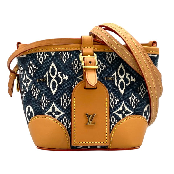 ルイ・ヴィトン LOUIS VUITTON ノエ・パース SINCE1854 M57447 ブルー キャンバス レディース ショルダーバッグ