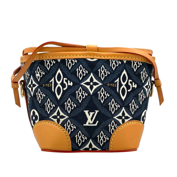 ルイ・ヴィトン LOUIS VUITTON ノエ・パース SINCE1854 M57447 ブルー キャンバス レディース ショルダーバッグ