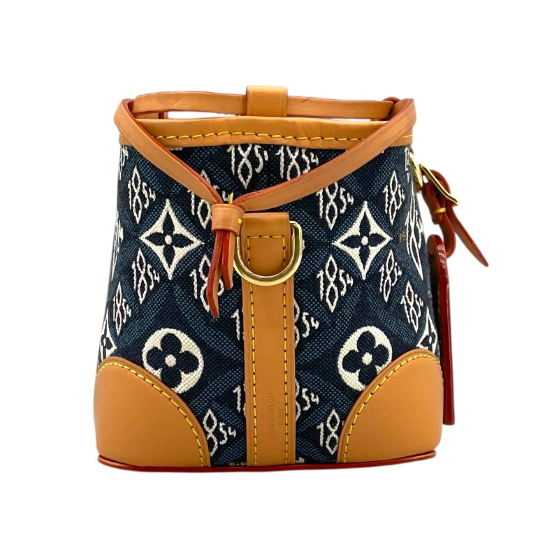 ルイ・ヴィトン LOUIS VUITTON ノエ・パース SINCE1854 M57447 ブルー キャンバス レディース ショルダーバッグ