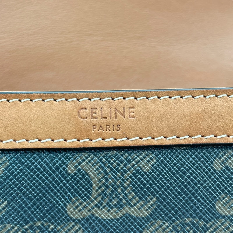 セリーヌ CELINE ティーントリオンフショルダー 188882 タン PVC/レザー レディース ショルダーバッグ