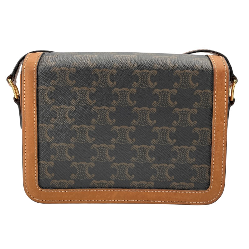 セリーヌ CELINE ティーントリオンフショルダー 188882 タン PVC/レザー レディース ショルダーバッグ