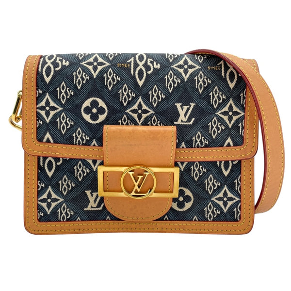 ルイ・ヴィトン LOUIS VUITTON ドーフィーヌ MINI M57394 ブルー SINCE1854 レディース ショルダーバッグ