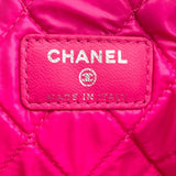 シャネル CHANEL ココマーク クラッチ 21番台 ピンク ラムスキン レディース