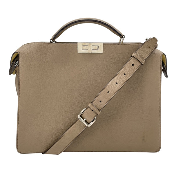 フェンディ FENDI ピーカブーアイシーユーミディアム 7VA529 ベージュ レディース ショルダーバッグ