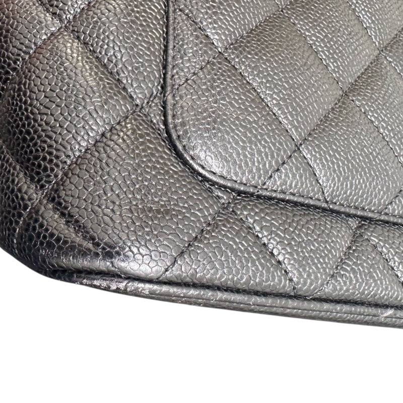 シャネル CHANEL 復刻トート A01804 ブラック キャビアスキン レディース ハンドバッグ
