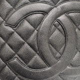 シャネル CHANEL 復刻トート A01804 ブラック キャビアスキン レディース ハンドバッグ