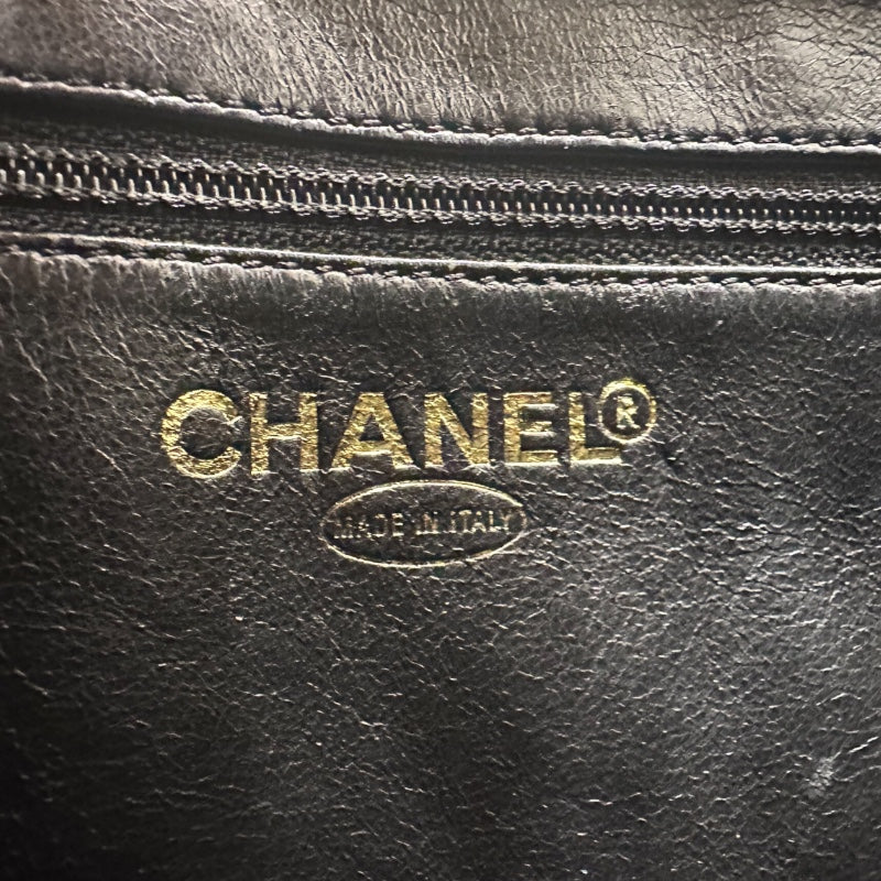 シャネル CHANEL 復刻トート A01804 ブラック キャビアスキン レディース ハンドバッグ