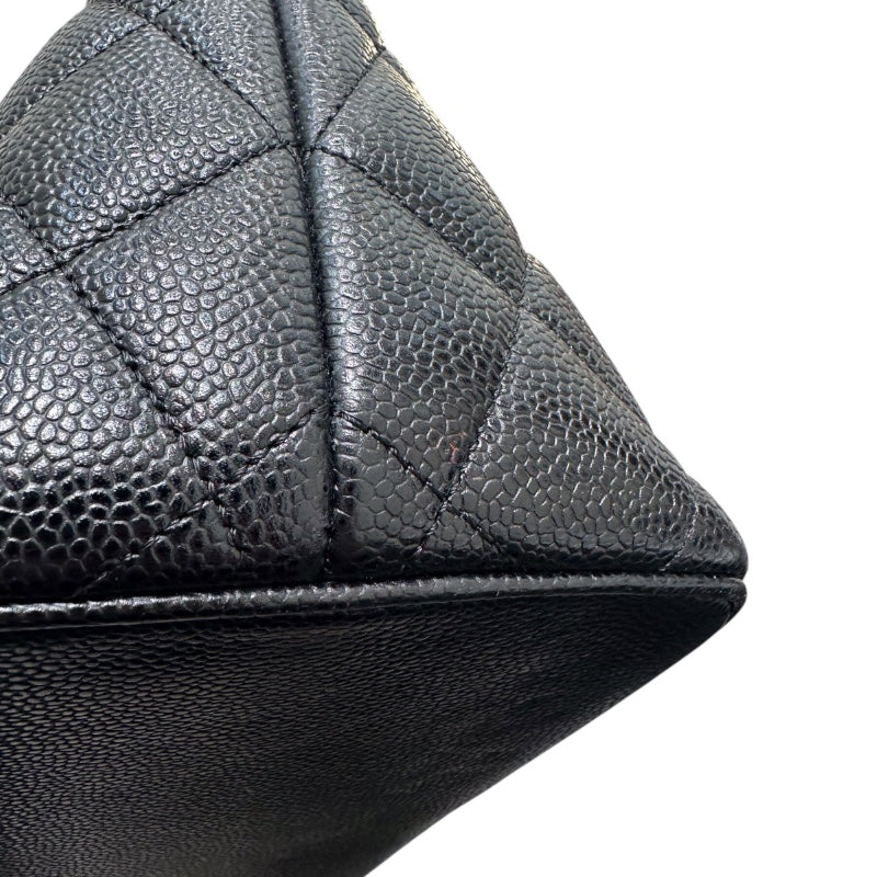 シャネル CHANEL 復刻トート A01804 ブラック キャビアスキン レディース ハンドバッグ