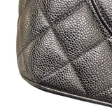 シャネル CHANEL 復刻トート A01804 ブラック キャビアスキン レディース ハンドバッグ