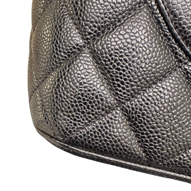 シャネル CHANEL 復刻トート A01804 ブラック キャビアスキン レディース ハンドバッグ