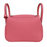 エルメス HERMES リンディミニ W刻印　(2024年製) ローズアザレ シルバー金具 トリヨンクレマンス レディース ショルダーバッグ