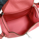 エルメス HERMES リンディミニ W刻印　(2024年製) ローズアザレ シルバー金具 トリヨンクレマンス レディース ショルダーバッグ