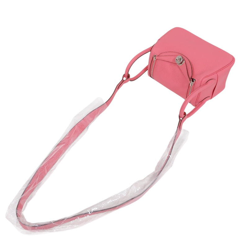 エルメス HERMES リンディミニ W刻印　(2024年製) ローズアザレ シルバー金具 トリヨンクレマンス レディース ショルダーバッグ