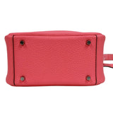 エルメス HERMES リンディミニ W刻印　(2024年製) ローズアザレ シルバー金具 トリヨンクレマンス レディース ショルダーバッグ