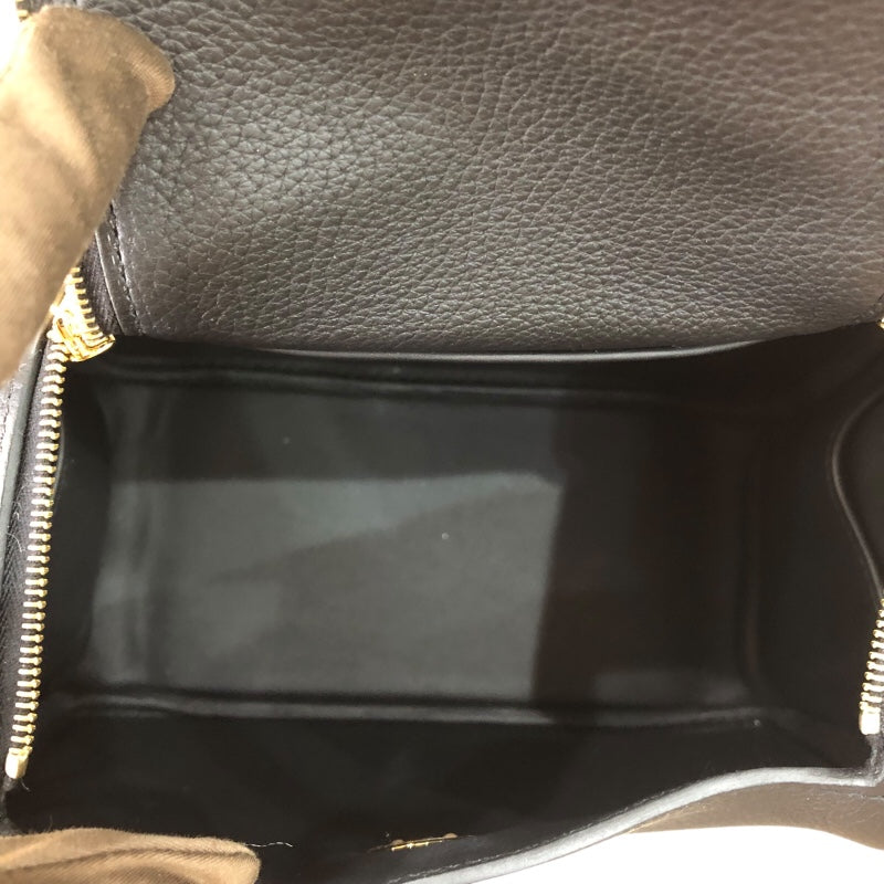 エルメス HERMES リンディ ミニ K刻 ブラック　ゴールド金具 トリヨン レディース ショルダーバッグ