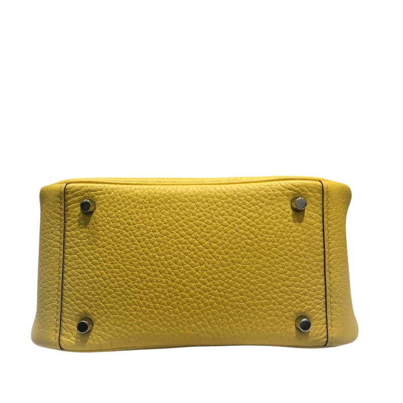 エルメス HERMES リンディミニ W刻 ジョーヌナプル トリヨン レディース ショルダーバッグ