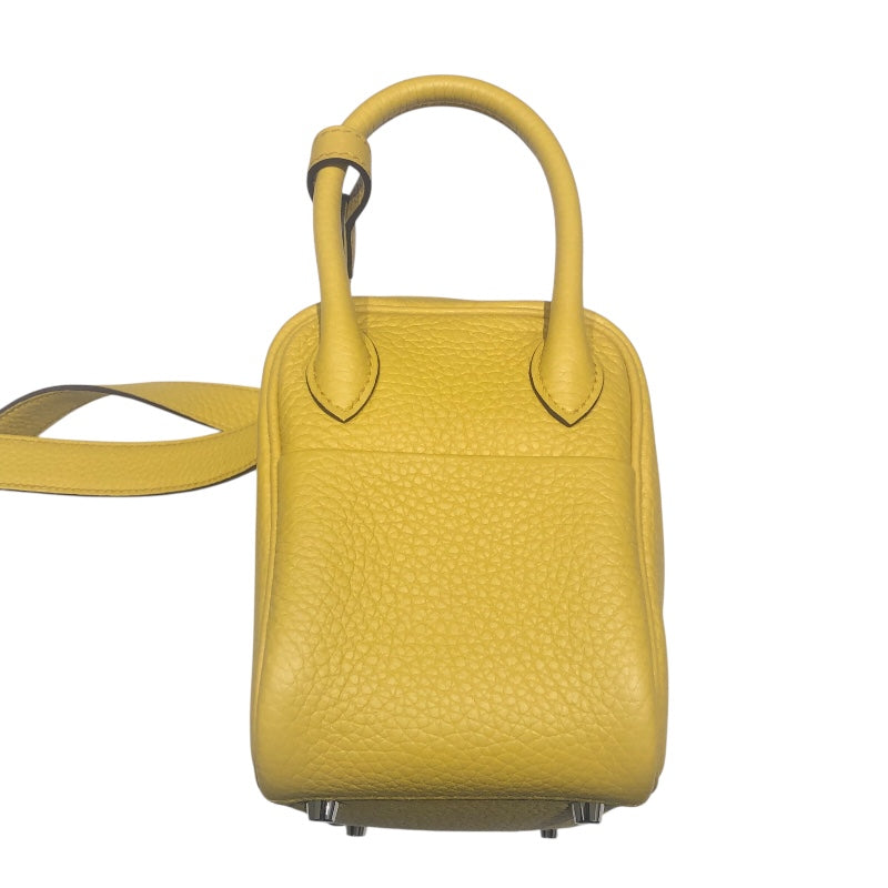 エルメス HERMES リンディミニ W刻 ジョーヌナプル トリヨン レディース ショルダーバッグ