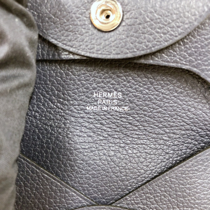 エルメス HERMES バスティア W刻印　(2024年製) ブルーインディゴ ヴォーエプソン レディース コインケース