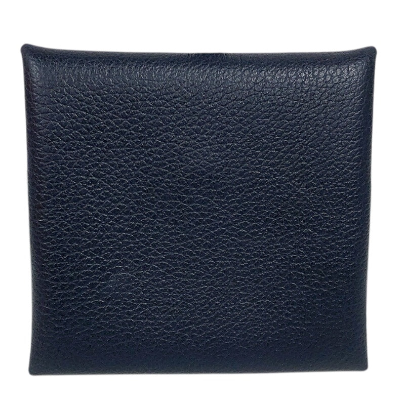 エルメス HERMES バスティア W刻印　(2024年製) ブルーインディゴ ヴォーエプソン レディース コインケース