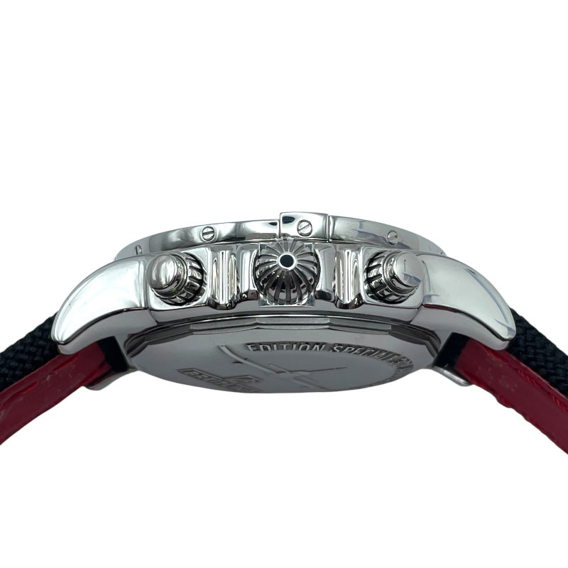 ブライトリング BREITLING クロノマット エアボーン AB0144 ブラック SS 自動巻き メンズ 腕時計