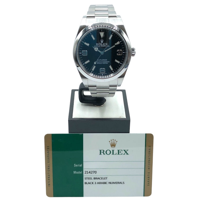 ロレックス ROLEX エクスプローラー１ 214270 ブラック SS メンズ 腕時計