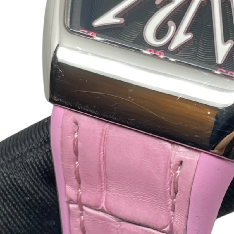 フランク・ミュラー FRANCK MULLER ヴァンガード V32QZACRS ブラック SS/ラバーベルト クオーツ メンズ 腕時計