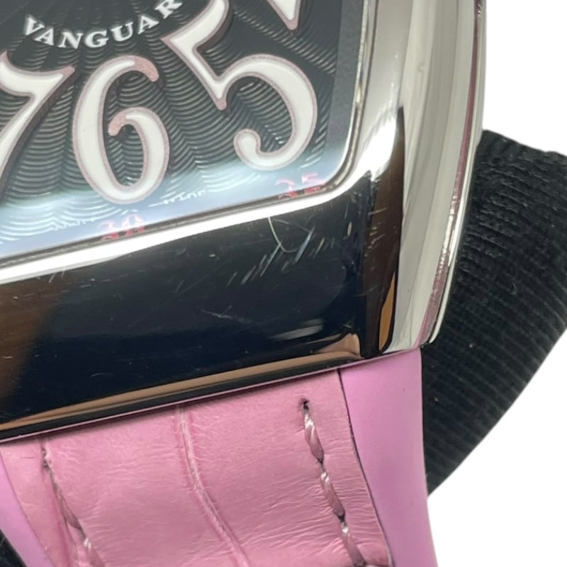 フランク・ミュラー FRANCK MULLER ヴァンガード V32QZACRS ブラック SS/ラバーベルト クオーツ メンズ 腕時計