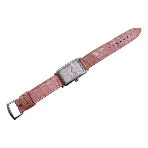 フランク・ミュラー FRANCK MULLER ロングアイランド momo2 日本500本限定 902QZJA シルバー SS/革ベルト（社外品） クオーツ レディース 腕時計