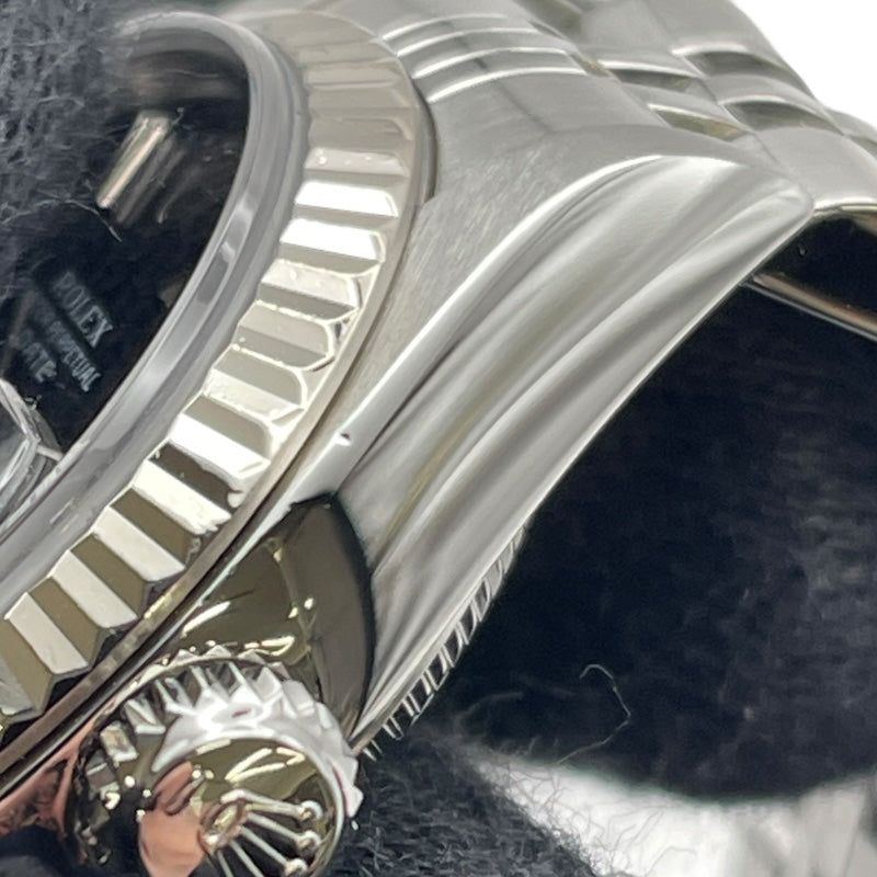 ロレックス ROLEX デイトジャスト 79174 ブラック WG/SS 自動巻き レディース 腕時計