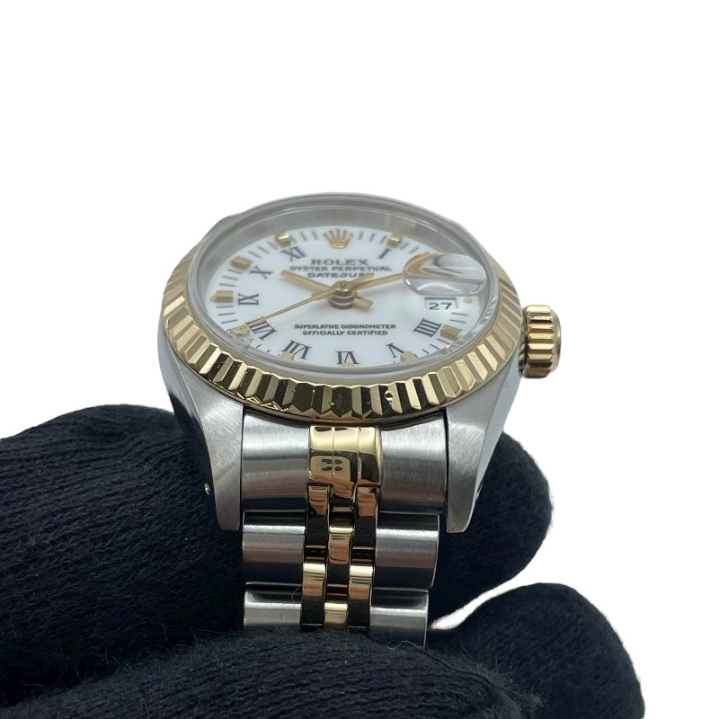 ロレックス ROLEX デイトジャスト 69173 ホワイト K18/SS レディース 腕時計