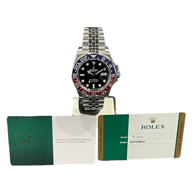 ロレックス ROLEX GMTマスター2 126710BLRO ブラック SS 自動巻き メンズ 腕時計