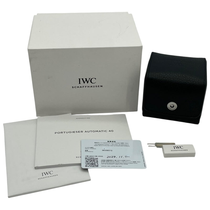 インターナショナルウォッチカンパニー IWC ポルトギーゼ オートマティック 40 IW358312 シルバー SS 自動巻き メンズ 腕時計