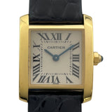 カルティエ Cartier タンクフランセーズSM W5000256 ホワイト K18YG レディース 腕時計