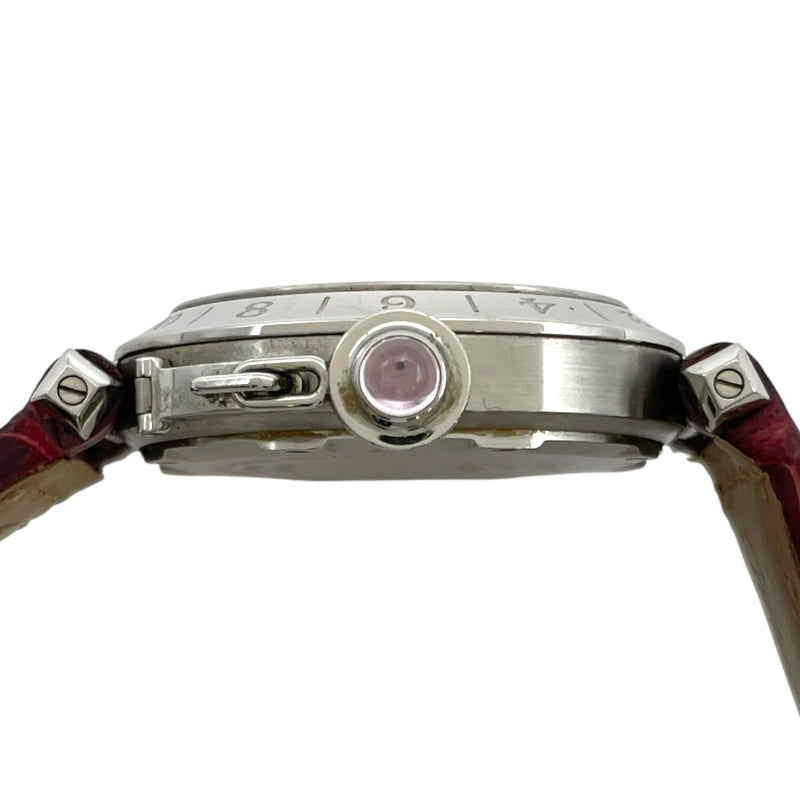 カルティエ Cartier パシャC メリディアン 2004年クリスマス限定モデル W3107099 ピンクシェル SS/革ベルト 自動巻き ユニセックス 腕時計