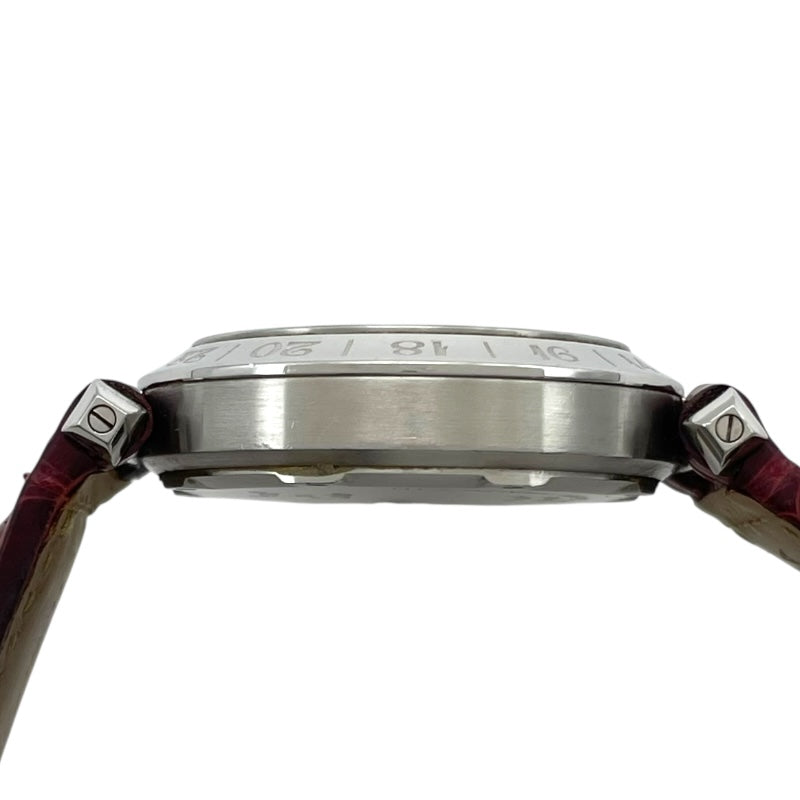 カルティエ Cartier パシャC メリディアン 2004年クリスマス限定モデル W3107099 ピンクシェル SS/革ベルト 自動巻き ユニセックス 腕時計