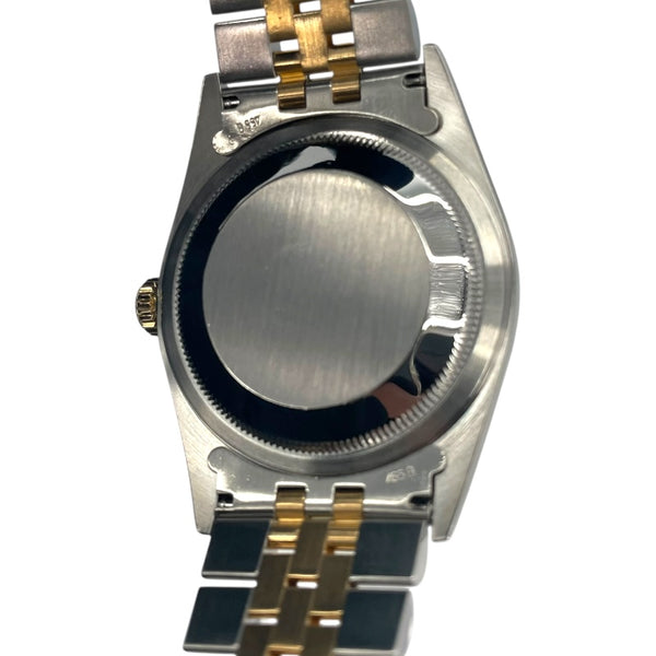 ロレックス ROLEX デイトジャスト36 16233 ブラック K18YG/SS メンズ 腕時計