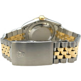 ロレックス ROLEX デイトジャスト36 16233 ブラック K18YG/SS メンズ 腕時計