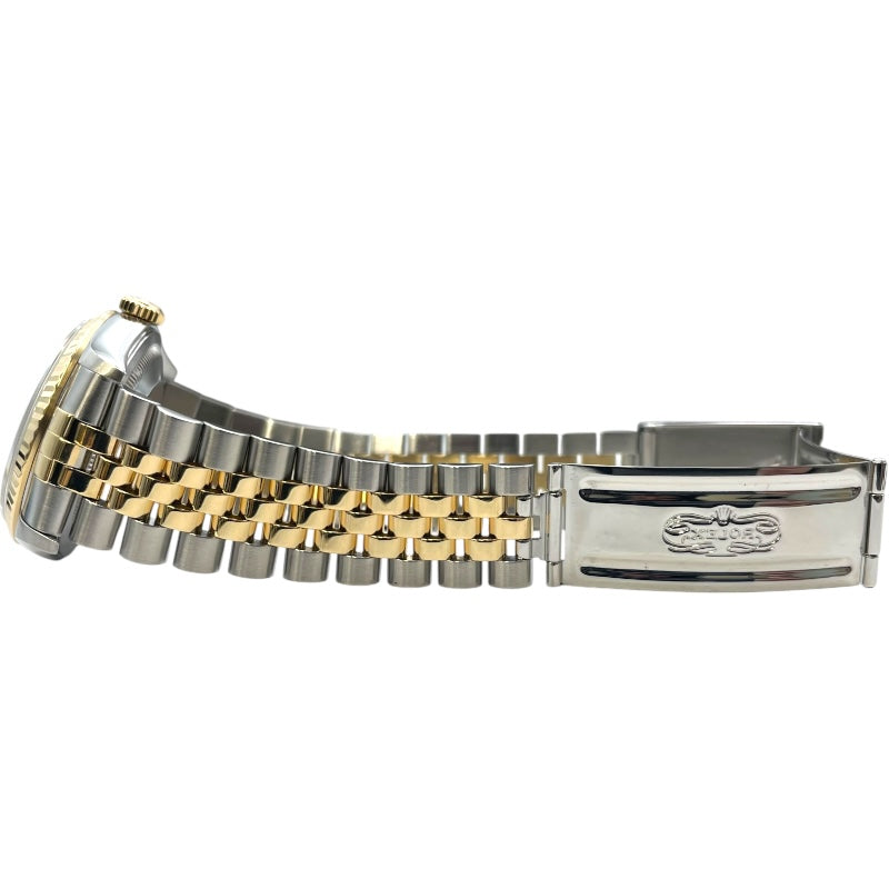 ロレックス ROLEX デイトジャスト36 16233 ブラック K18YG/SS メンズ 腕時計