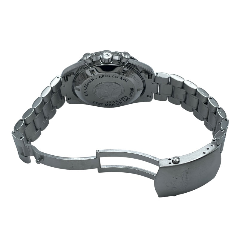 オメガ OMEGA スピードマスター ムーンウォッチ プロフェッショナル アポロ17号 3574.51 ブラック SS メンズ 腕時計