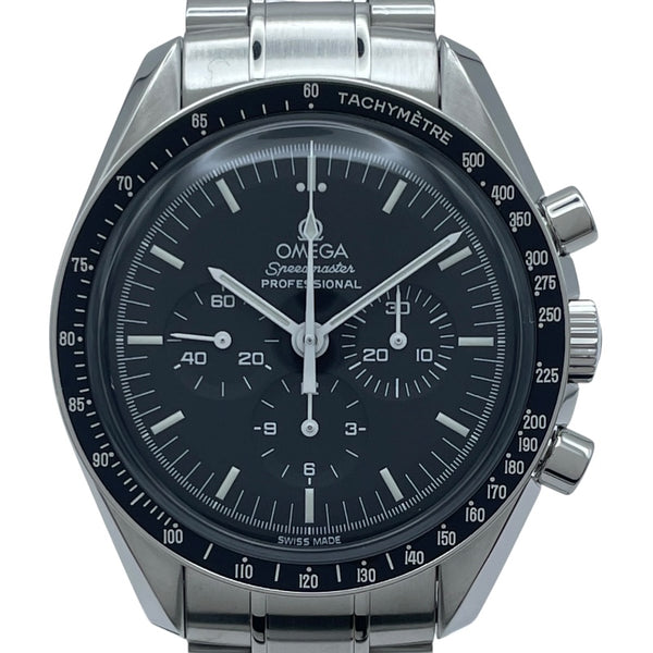 オメガ OMEGA スピードマスター ムーンウォッチ プロフェッショナル アポロ17号 3574.51 ブラック SS メンズ 腕時計