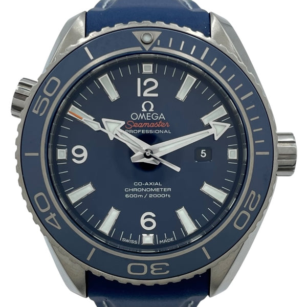 オメガ OMEGA シーマスター プラネットオーシャン 600M コーアクシャル クロノメーター 232.92.38.20.03.001 ブルー SS ユニセックス 腕時計