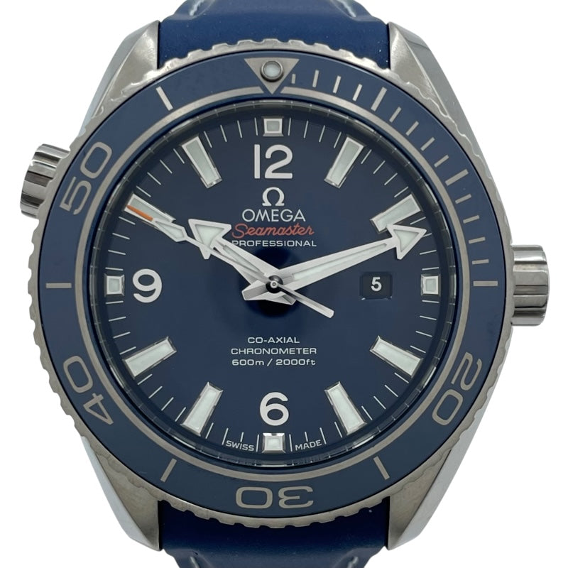 オメガ OMEGA シーマスター プラネットオーシャン 600M コーアクシャル クロノメーター 232.92.38.20.03.001 ブルー SS ユニセックス 腕時計