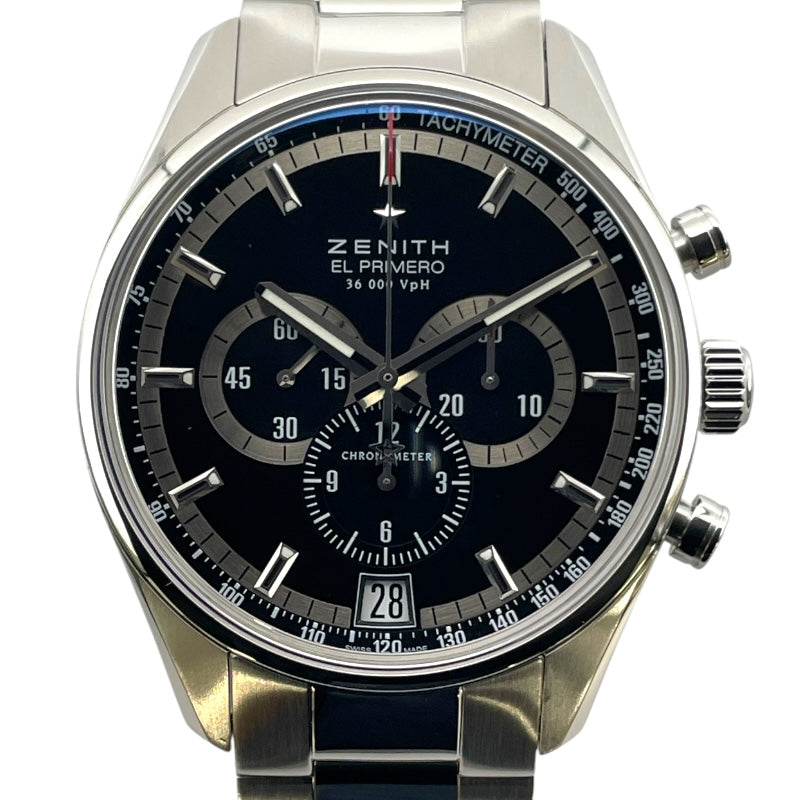 ゼニス ZENITH エルプリメロ 36000VPH 33.2040.400 ブラック SS 自動巻き メンズ 腕時計
