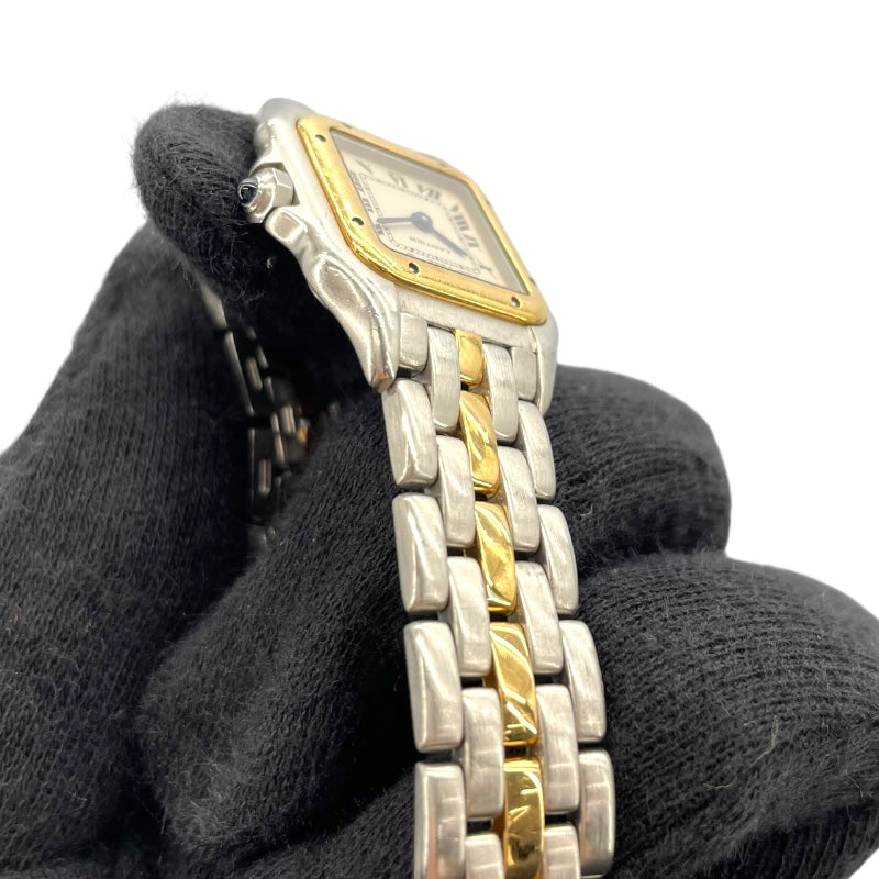 カルティエ Cartier パンテール SM 112000R ホワイト YG/SS レディース 腕時計