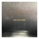 バレンシアガ BALENCIAGA アワーグラス XS 592833 ブラック レザー レディース ショルダーバッグ